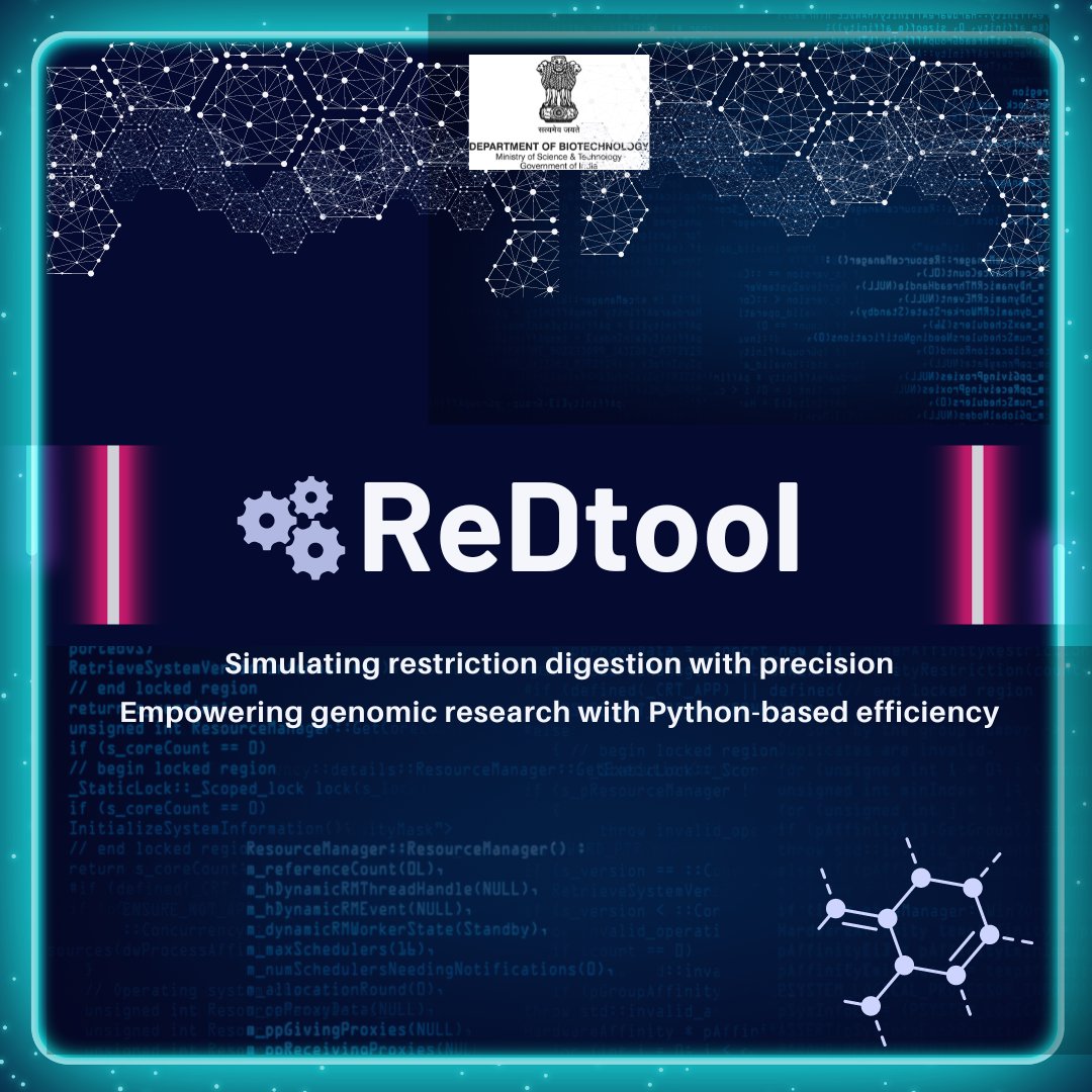 Department of Biotechnology (@dbtindia) on Twitter photo Scientists from <a href="/NIPGRsocial/">BRIC-NIPGR</a> have developed ReDtool: an in-silico restriction digestion toolkit with high throughput and precision, for comprehensive and efficient restriction digestion analysis of large genomic sequences.
<a href="/DrJitendraSingh/">Dr Jitendra Singh</a> <a href="/rajesh_gokhale/">Rajesh Gokhale</a> <a href="/CSIR_NIScPR/">CSIR-NIScPR</a> Scientists from <a href="/NIPGRsocial/">BRIC-NIPGR</a> have developed ReDtool: an in-silico restriction digestion toolkit with high throughput and precision, for comprehensive and efficient restriction digestion analysis of large genomic sequences.
<a href="/DrJitendraSingh/">Dr Jitendra Singh</a> <a href="/rajesh_gokhale/">Rajesh Gokhale</a> <a href="/CSIR_NIScPR/">CSIR-NIScPR</a>