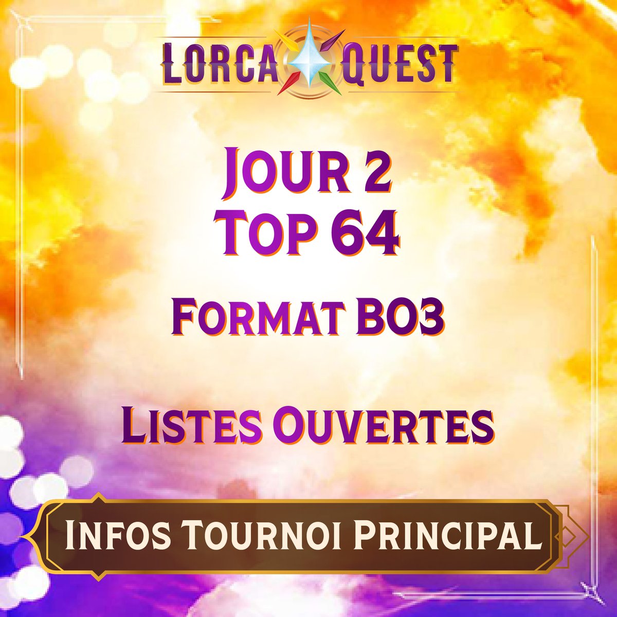 Le tournoi se déroulera sur 2 jours. Le 1er jour, 9 rondes en format suisse en BO2 avec des decklists fermées.
À la fin de la journée, les 64 meilleurs joueurs seront qualifiés pour le 2e jour où le format passera en BO3 avec des decklists ouvertes en élimination directe.