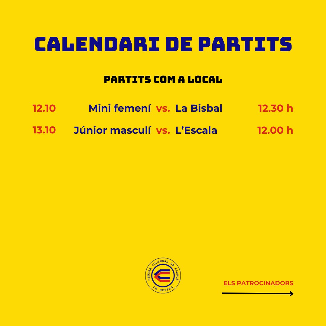 Club Bàsquet Grifeu-Llançà tweet media