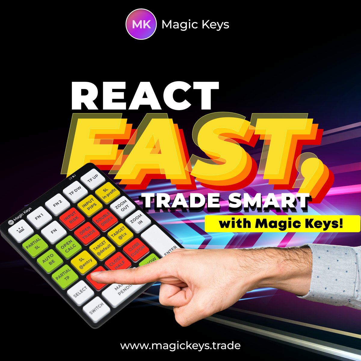 Struggling with managing risk in your trades?

Designed by traders, for traders, Magic Keys is the ultimate tool to take control.

Get Magic Keys today at Extra 15% OFF with code "MK15" at checkout

magickeys.trade

#magickeys 
#forextrading 
#riskmanagement 
#traderpro