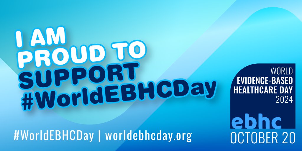 Advocacy for #EBP in #physiotherapy is a continuous efforts. Happy to be contributing to this year's #WorldEBHCDay celebrations. 

#EBPinPhysiotherapy
#PushingfrontiersofEBP
#AchievingRehab2030