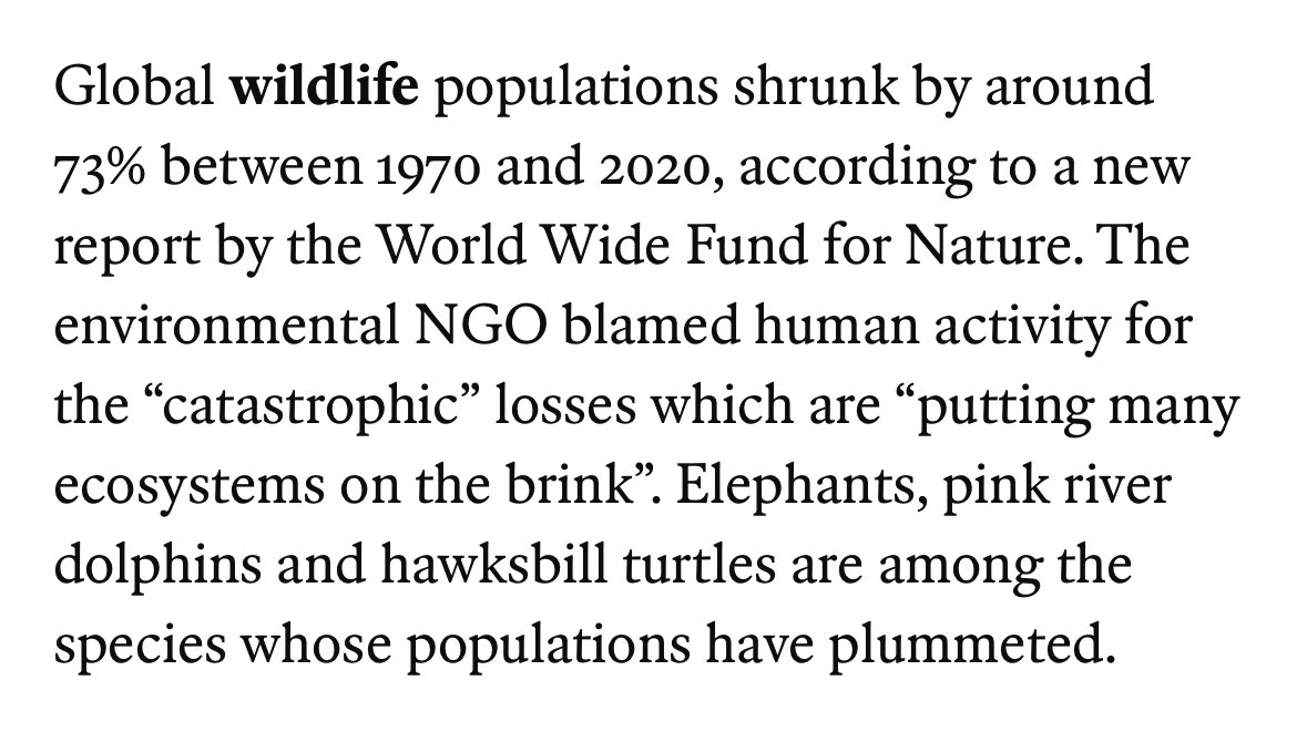 Save the animals! This is terrible. What are we doing as human… <a href="/TheEconomist/">The Economist</a>