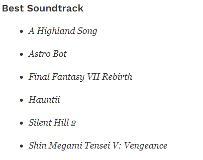 Makinath's tweet image. Golden Joystick Awards Nominations just came in - huge if true!

Congrats @BlooberTeam @Konami and @luke_j_roberts 👏👏👏