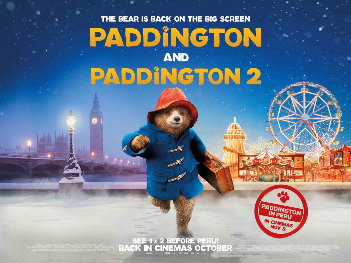 🐻 October 20th will now be known as Paddington Day. 

Join us for the Paddington &amp; Paddington 2, with the chance of a sneak peak at Paddington in Peru, ahead of its release on November 8th. 

Pack your marmalade sandwiches 🥪 

More details to follow. 👀