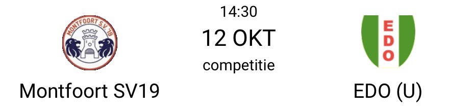 Komende zaterdag een thuiswedstrijd 💪