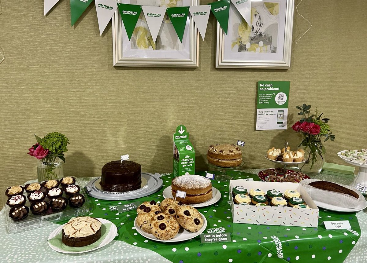 akaricare's tweet photo. We had an amazing coffee morning supporting @macmillancancer raising £200 towards this amazing cause… thank you to everyone that joined us 💚 #macmillancancersupport #hilltoplodge #cancerawareness #care #carehomes #akaricare https://t.co/buWdKyFejC