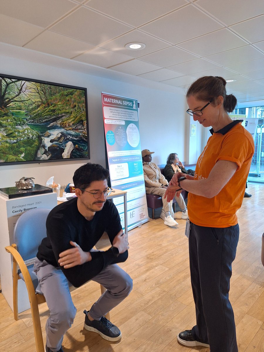LouiseMMurphy1's tweet photo. Dr Mihail Grigorov, Rheumatology Consultant @CuhRheum also roped into grip strength and sit-to-stands 👏 @CUH_Cork arthritis stand this morning 🧡
@Arthritisie @SineadHarney1
#rheumatologyrocks #onetobeat https://t.co/Qf7LvT9Qvo