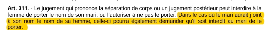 Reasonabl_Doubt's tweet photo. Surtout que selon la loi civile qu'ils aiment tant invoquer, chacun des époux peut porter, à titre d’usage, le nom de l’autre époux, par substitution ou adjonction à son propre nom.

Extraits du Code civil camerounais. 👇🏿 https://t.co/za2tTAE1Di