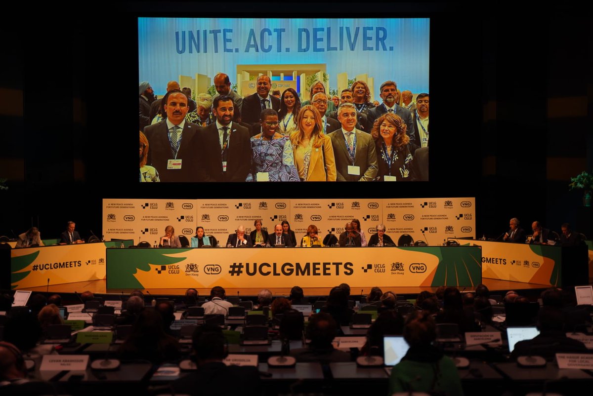United Cities (@uclg_org) on Twitter photo 🟡#UCLGMeets World Council
💬 "We must remain steadfast in our commitment to care, equity & solidarity. The challenges we face such as the crisis of trust in our institutions require us to continue building bridges between local & 🌏 governance."
🗣️UCLG President <a href="/u_ibrahim_altay/">Uğur İbrahim Altay</a> 🟡#UCLGMeets World Council
💬 "We must remain steadfast in our commitment to care, equity & solidarity. The challenges we face such as the crisis of trust in our institutions require us to continue building bridges between local & 🌏 governance."
🗣️UCLG President <a href="/u_ibrahim_altay/">Uğur İbrahim Altay</a>