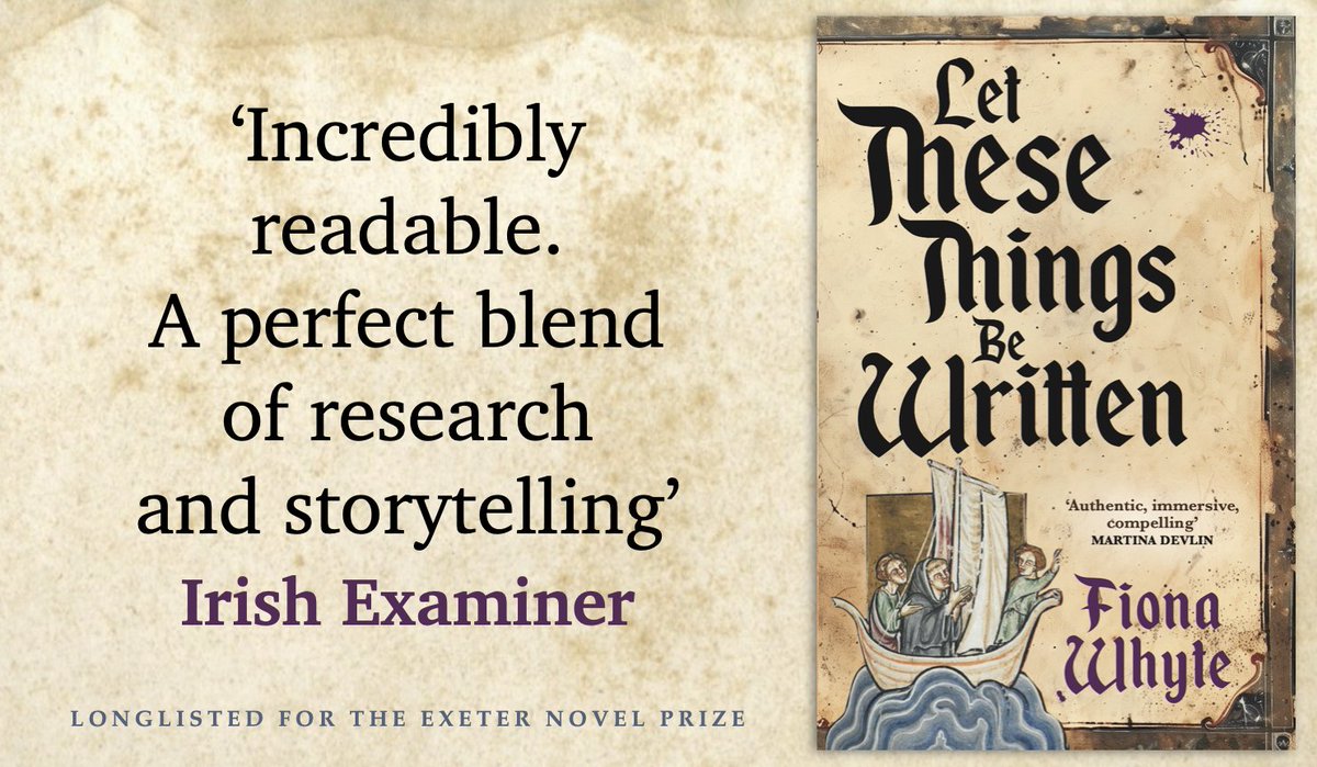 Eye Books (@eyeandlightning) on Twitter photo Happy publication day to <a href="/FionaWhyte5/">Fiona Whyte</a>, whose debut novel LET THESE THINGS BE WRITTEN is out today. Longlisted for the <a href="/ExeterNovelPriz/">Exeter Novel Prize</a>, it's a vividly imagined novel about the life of St Cuthbert. If you like historical literary fiction, do check it out
eye-books.com/books/let-thes… Happy publication day to <a href="/FionaWhyte5/">Fiona Whyte</a>, whose debut novel LET THESE THINGS BE WRITTEN is out today. Longlisted for the <a href="/ExeterNovelPriz/">Exeter Novel Prize</a>, it's a vividly imagined novel about the life of St Cuthbert. If you like historical literary fiction, do check it out
eye-books.com/books/let-thes…