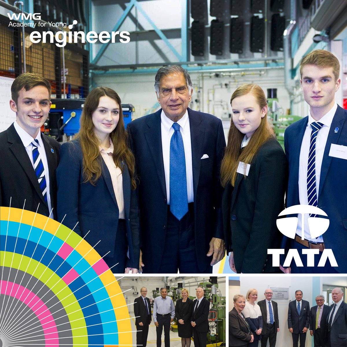 WMGAcademySol's tweet image. We are deeply saddened by the passing of Mr. Ratan Tata GBE. A true friend of WMG Academy, he inspired the next generation of engineers. Our thoughts are with his family.  #RatanTataLegacy #IndustryGiant #EngineeringFuture #WMGAcademy10Years #Tata #RatanTata