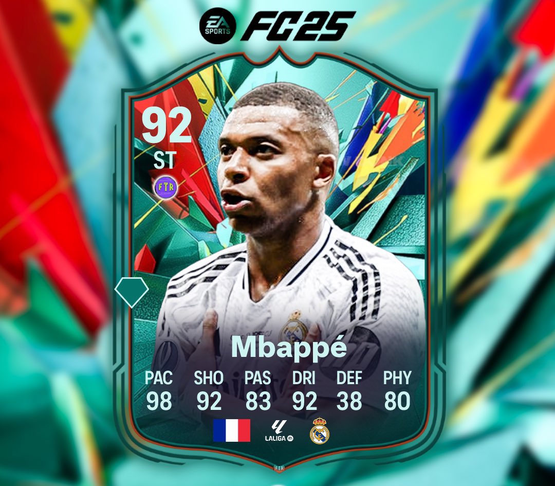 FullTimeTips1's tweet image. 🚨 Friday’s BEST new promo cards #FC25

• 🇫🇷 Mbappe
• 🇫🇷 Griezmann
• 🇫🇷 Tchouameni
• 🇧🇪 De Bruyne 
• 🇵🇹 Ronaldo 
• 🏴󠁧󠁢󠁥󠁮󠁧󠁿 James
• 🏴󠁧󠁢󠁥󠁮󠁧󠁿 Trent
• 🇳🇱 De Jong 
• 🇧🇷 Marquinhos