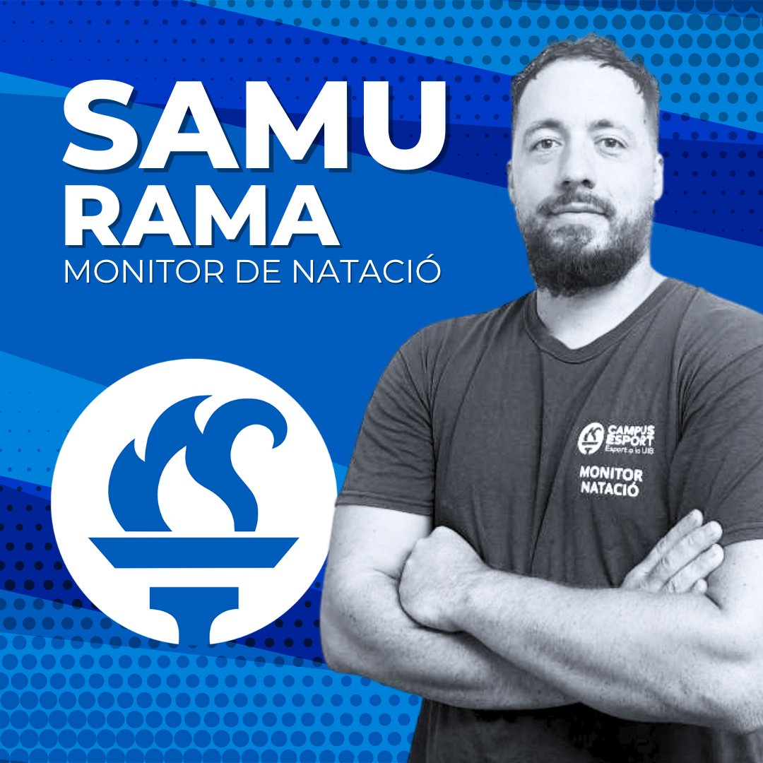 Hola! 👋 Som en Samu, professor d’educació física i membre de l’equip de natació de @CampusEsportUIB 🏊‍♂️. Fa 3 anys que form part d’aquest gran equip i estic molt orgullós de la feina feta! 💪
Vine a nedar amb nosaltres 🌊.
🔗 Inscripcions 👉 bit.ly/natacio-campus…
