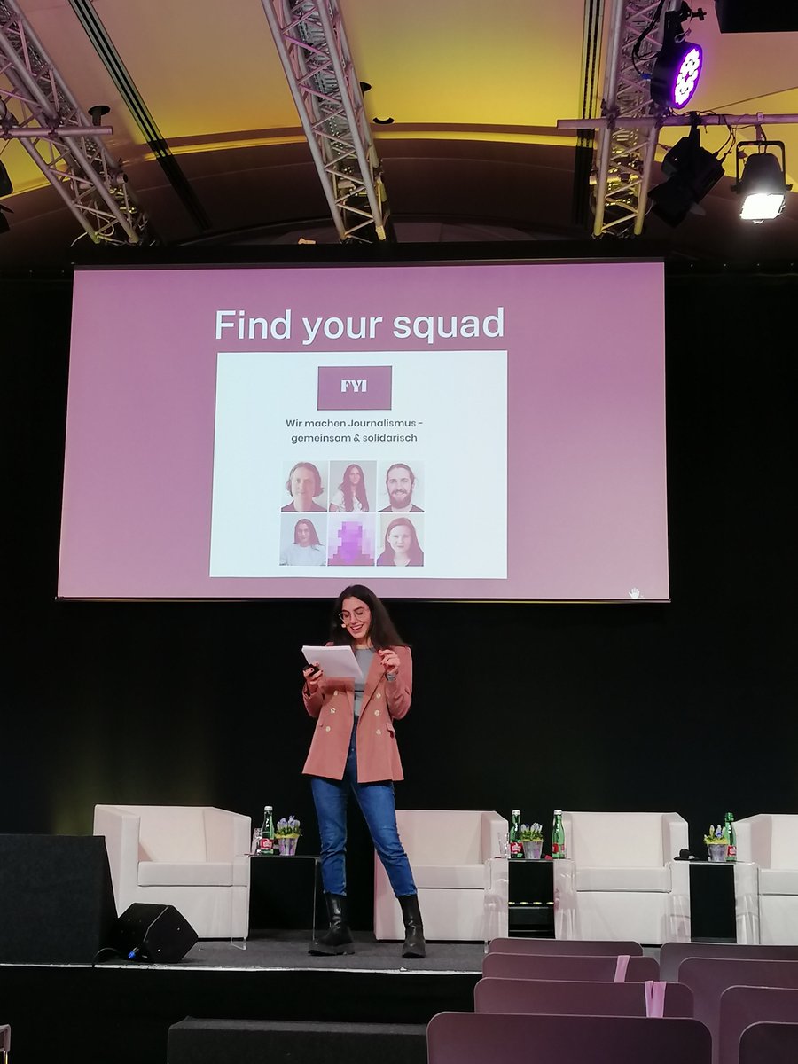 Banden bilden, mutig sein, hartnäckig bleiben - <a href="/NadjaRiahi/">Nadja Shirin Riahi</a> gibt bei re:think media Tipps für den Einstieg in den freien Journalismus.