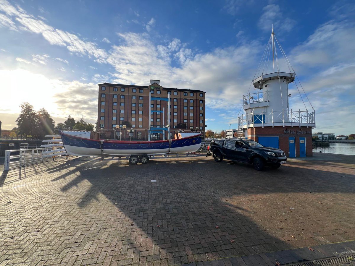 We are all set up <a href="/salfordquays/">Salford Quays</a> for the <a href="/RNLI/">RNLI</a> coast to cobbles event.