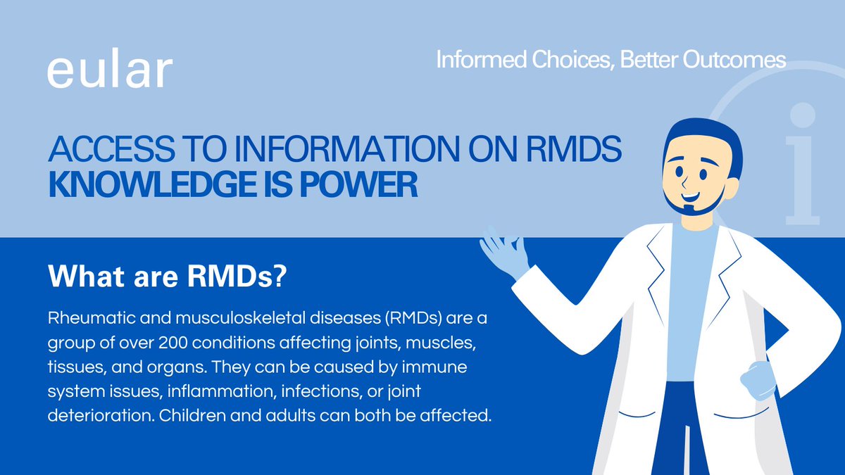 🌐Explore our #WAD2024 infographic on accessing accurate #RMD information!

✨Remember, knowledge is power!

Learn more on our dedicated webpage: pulse.ly/jkknj1ypfm

#WorldArthritisDay #RMDs #EULAR #KnowledgeIsPower