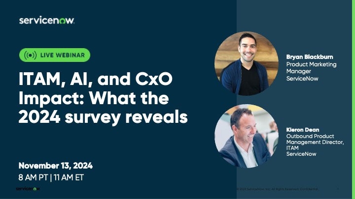 AndrewHaugland's tweet photo. Join us for a webinar on findings from the EMA Annual ITAM Survey Report! Discover how C-level support enhances ITAM's strategic role and the impact of AI and automation on future practices, and much more!
https://t.co/7YeYzw1Xm5 https://t.co/MvCGRsQURW
