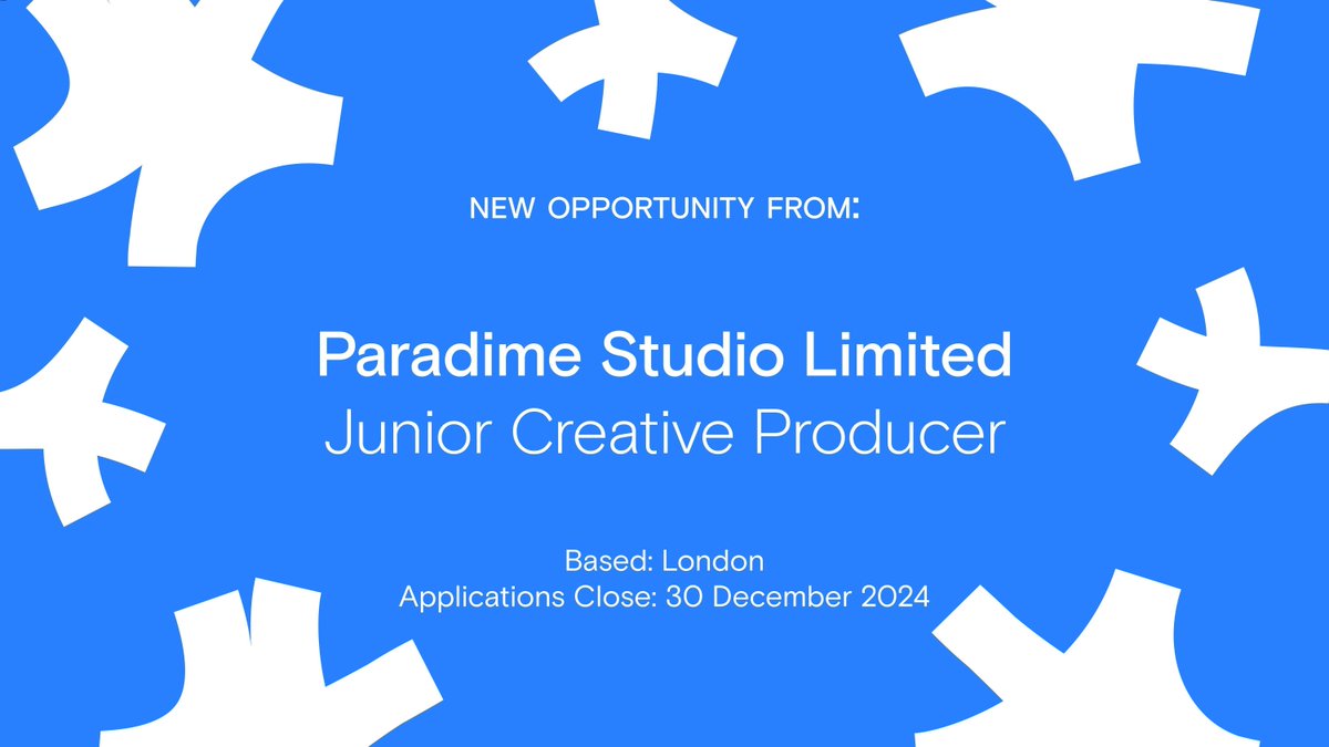 Opps Board 💼 Are you a multifaceted, driven creative with experience of projects across different disciplines? Join Paradime Studio as a junior creative producer! &gt; buff.ly/4dveWPy