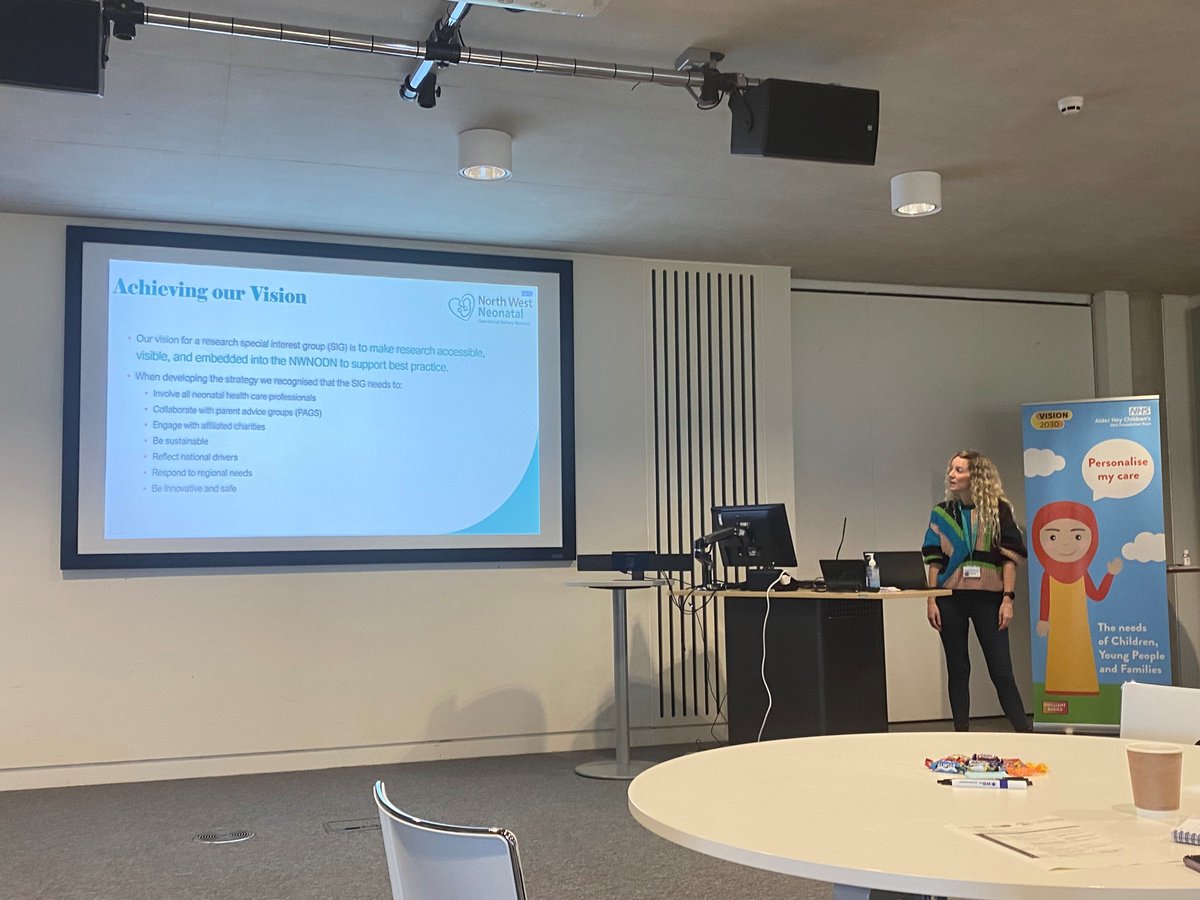 Kelly and Nat opening our Introduction to Neonatal Research Day. Sharing the NWNODN's research priorities and strategy. Generating lots of great ideas and discussion
