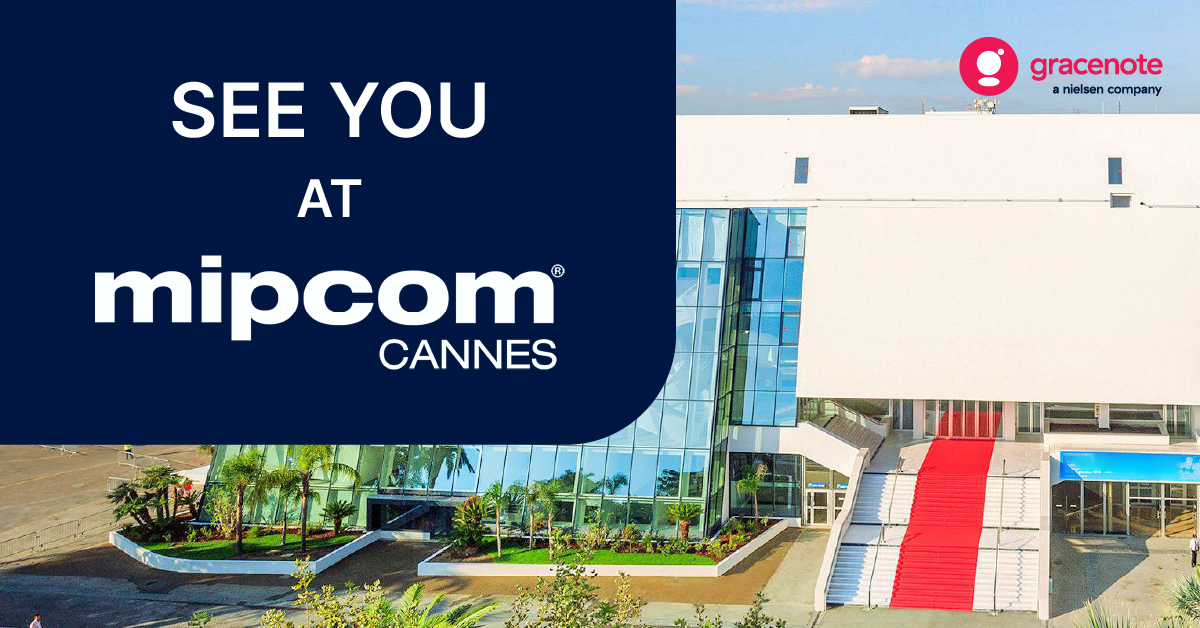 Every October, MIPCOM brings content owners and buyers from around the world to Cannes.

We'll be there connecting with the community and leading a Global FAST &amp; AVOD Roundtable.

Book a meeting with us at: events.nielsen.com/gracenoteatmip…