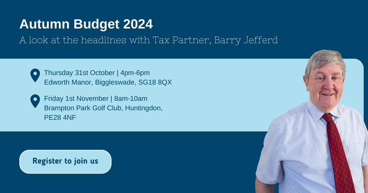 𝗗𝗔𝗧𝗘𝗦 𝗙𝗢𝗥 𝗬𝗢𝗨𝗥 𝗗𝗜𝗔𝗥𝗬 | Following the #AutumnBudget, our briefings will look at the headlines and discuss the impact of these for businesses, families and individuals. 

Register to reserve your place - bit.ly/3U4pVsf

 <a href="/CharlotteGarb/">Charlotte at Edworth Manor</a> <a href="/BramptonParkGC/">Brampton Park Golf Club</a>
