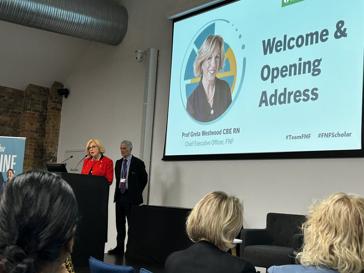 Sue Tranka 💙 RN,FQNI (@cnowales) on Twitter photo Welcome address from <a href="/westwood_greta/">Prof Greta Westwood CBE PhD Registered Nurse</a>. ‘Nursing is so much more than a job’. Scholars- continue to be relentlessly curious and ever compassionate. Challenge norms-and look after each other! #TeamFNF #FNFScholar Welcome address from <a href="/westwood_greta/">Prof Greta Westwood CBE PhD Registered Nurse</a>. ‘Nursing is so much more than a job’. Scholars- continue to be relentlessly curious and ever compassionate. Challenge norms-and look after each other! #TeamFNF #FNFScholar