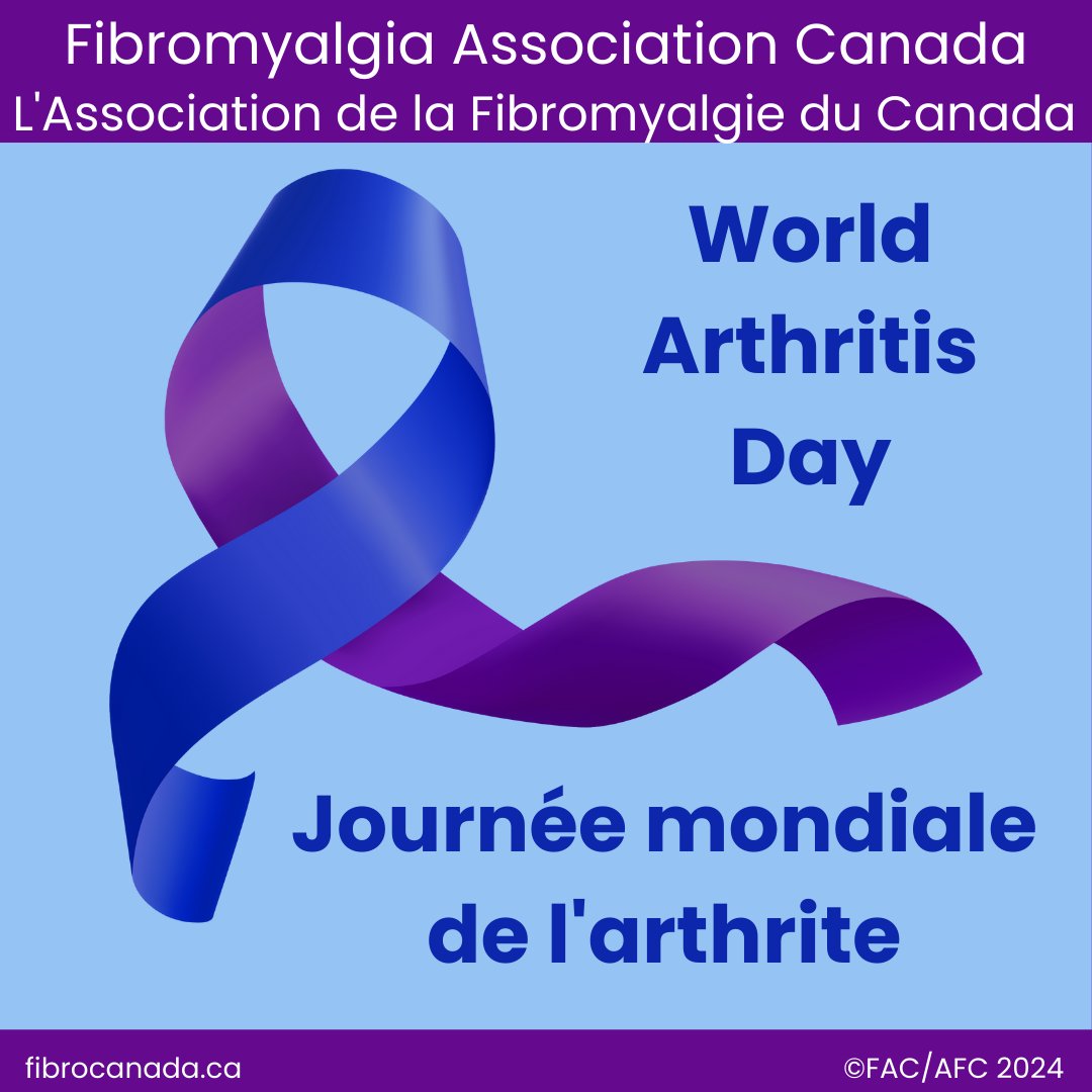 Today is World Arthritis Day

Did you know people with certain types of arthritis are more likely to also have fibromyalgia? 

While arthritis affects joints, fibromyalgia adds widespread pain and fatigue, making it especially challenging for those managing both conditions

#FAC