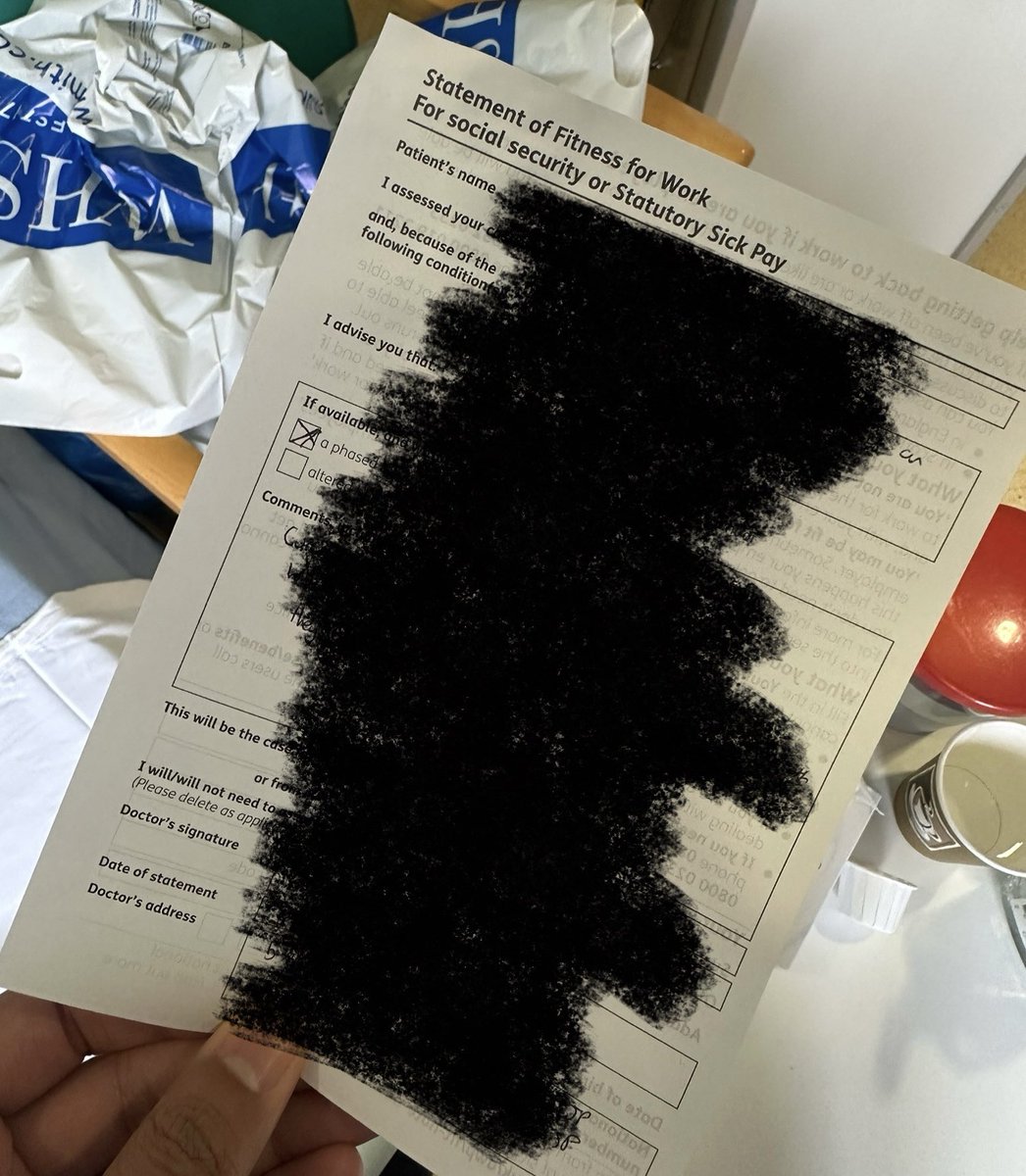 It’s entirely possible to issue med3 sick notes from hospital 

As this patient’s consultant, I have a better idea about the period of sick leave needed versus their GP