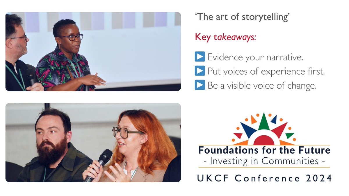 UK Community Foundations (@ukcf_tweets) on Twitter photo How do you change mindsets via storytelling? Thanks to <a href="/HeardOrg/">Heard</a>, <a href="/360Giving/">360Giving</a> and Few and Far for unravelling the confusion behind effective storytelling for foundations and charities:
▶️ Evidence your narrative.
▶️ Put voices of experience first.
▶️ Be a visible voice of change. How do you change mindsets via storytelling? Thanks to <a href="/HeardOrg/">Heard</a>, <a href="/360Giving/">360Giving</a> and Few and Far for unravelling the confusion behind effective storytelling for foundations and charities:
▶️ Evidence your narrative.
▶️ Put voices of experience first.
▶️ Be a visible voice of change.