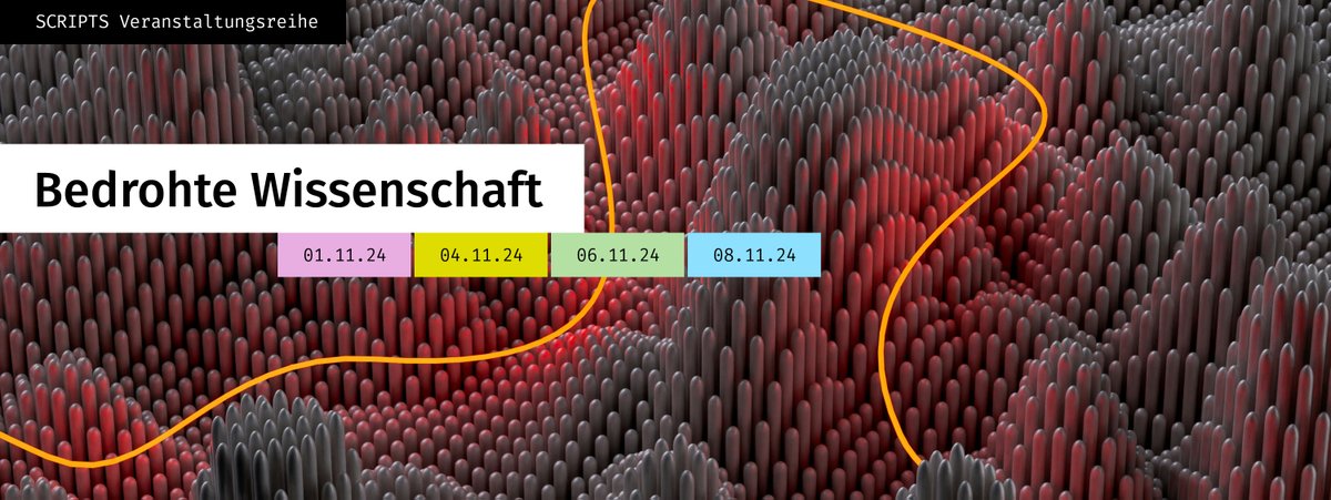 Berlin University Alliance (@berlinualliance) on Twitter photo #Veranstaltungstipp: In der Diskussionsreihe „Bedrohte Wissenschaft“ von <a href="/scriptsberlin/">Contestations of the Liberal Script (SCRIPTS)</a> diskutieren Köpfe aus Forschung & Hochschullandschaft, Politik & Zivilgesellschaft mit Betroffenen Ursachen, Auswirkungen und Ansätze zum Schutz der #Wissenschaft. 👉 scripts-berlin.eu/news-events-me… #Veranstaltungstipp: In der Diskussionsreihe „Bedrohte Wissenschaft“ von <a href="/scriptsberlin/">Contestations of the Liberal Script (SCRIPTS)</a> diskutieren Köpfe aus Forschung & Hochschullandschaft, Politik & Zivilgesellschaft mit Betroffenen Ursachen, Auswirkungen und Ansätze zum Schutz der #Wissenschaft. 👉 scripts-berlin.eu/news-events-me…