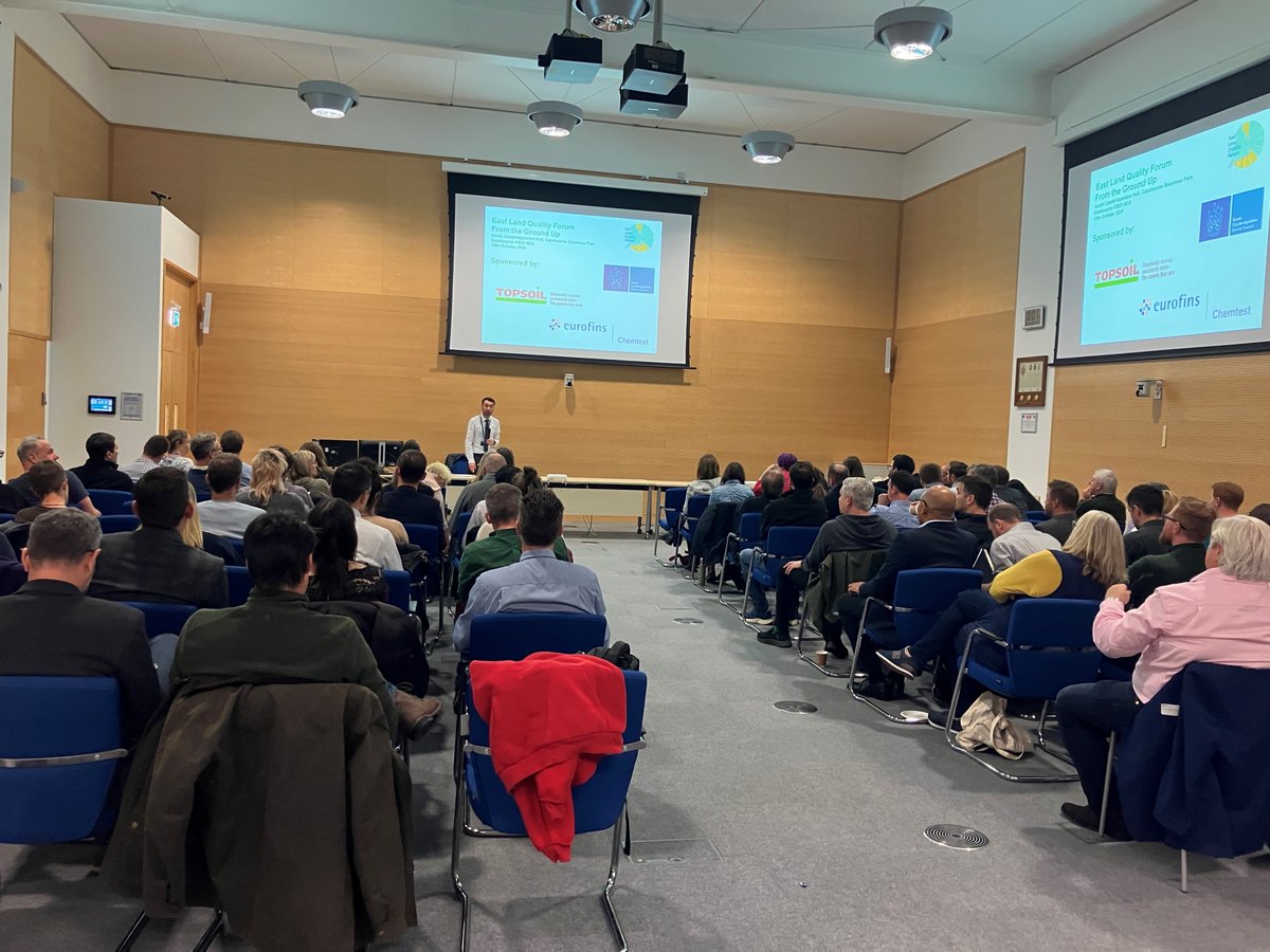 Sales Manager Kim Campton is all set up at today's sold out, East Land Quality Forum (ELQF) event at Cambourne

The event focus is on 'Current issue in Land Quality'

As event sponsors, we're looking forward to networking and taking about our product offering