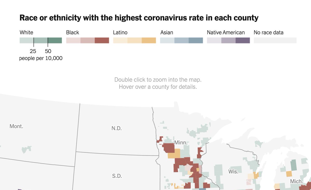 lisacmuth's tweet image. 🎉 New blog post! Choosing colors for a #dataviz on race, ethnicity or continents can be tricky. I collected lots of examples and wrote down 6 guidelines to help ensure all your readers feel respected by your color choices: blog.datawrapper.de/colors-for-rac…