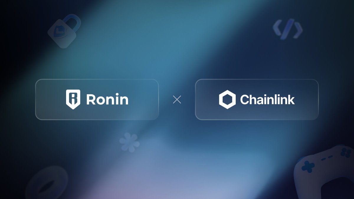 1/ Welcome to Ronin, Chainlink!

Today, Ronin Validators voted for <a href="/chainlink/">Chainlink</a>’s CCIP to secure the Ronin Bridge.

This alliance will reinforce security, improve user experience, and free up resources to accelerate the Ronin ecosystem’s adoption.

Full announcement 👇

📜 :