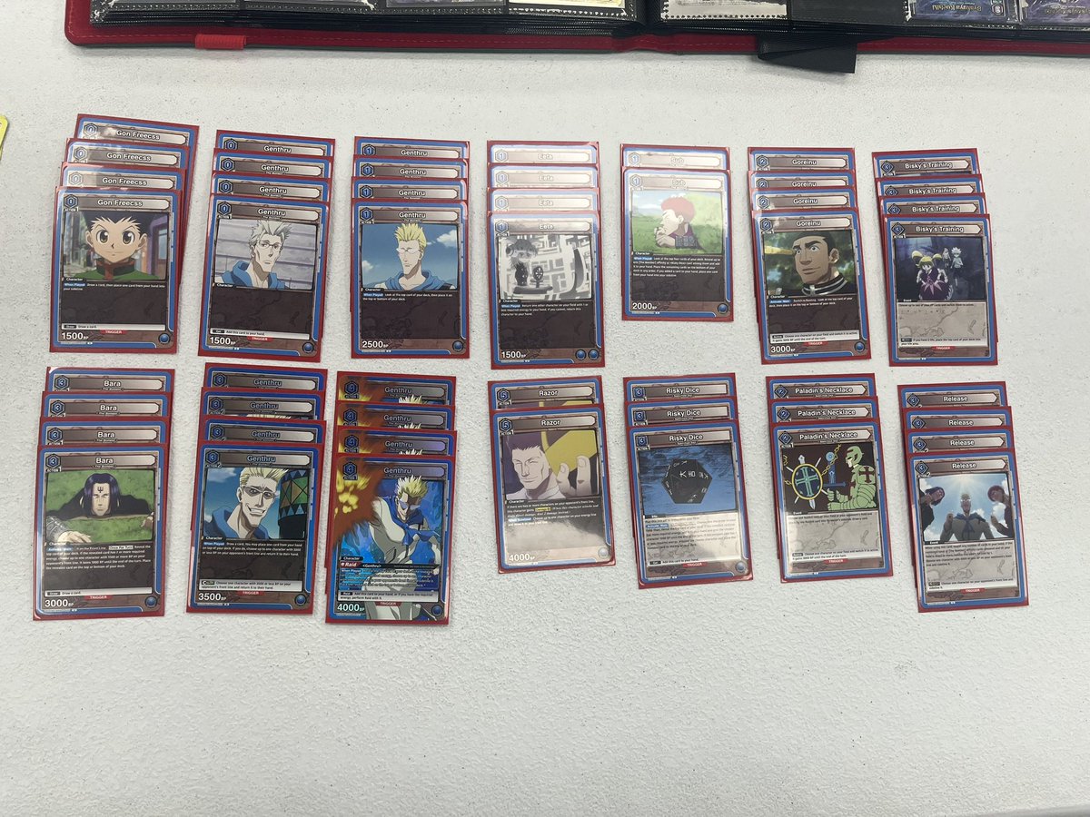 Got my first locals win with Blue Bomber last night!

R1 - vs Green Toshiro Bleach ✅
R2 - vs Purple Ichigo/Byakuya ✅
R3 - vs Purple Ichigo/Byakuya ✅

This deck cycles and disrupts your opponent fairly easy once you’re able to set up a decent field! Luck was also on my side.