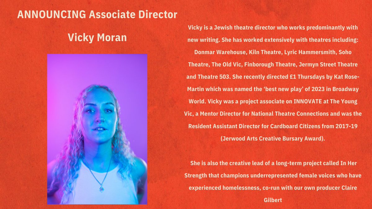 Joining the team for The Brief Life &amp; Mysterious Death of  Boris III is <a href="/vickymoran__/">Vicky Moran</a> as Associate Director! 

We head out on the road next week - see you soon @mercurytheatre <a href="/norwichplay/">Norwich Theatre Playhouse</a> <a href="/BrewhouseLive/">Taunton Brewhouse</a> The Swan (Yeovil) <a href="/TheNorthWall/">The North Wall</a> <a href="/The_Lowry/">Lowry</a>