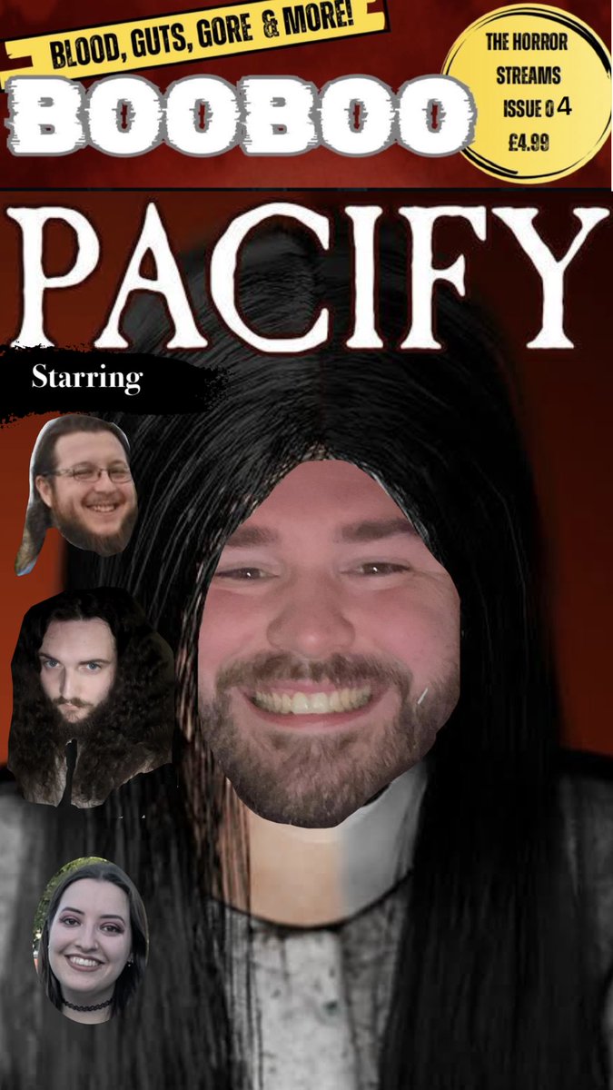 RemyBooBoo's tweet photo. 🔴New stream!🔴

Tonight at 20:30 BST the Gkunt Squad try their hand at Pacify! Come watch us poo ourselves. 

https://t.co/EKqdIP00tj https://t.co/0g91Hyhw6E
