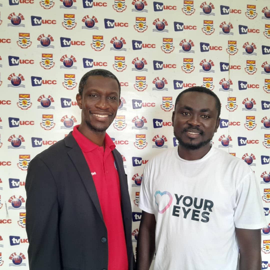 EnyamMorny's tweet photo. #WorldSightDay2024
 Dr Michael Ntodie and I were hosted by ATLFM #ATLFM, UCC to talk about caring for the vision of our children https://t.co/e3MbokgcWE