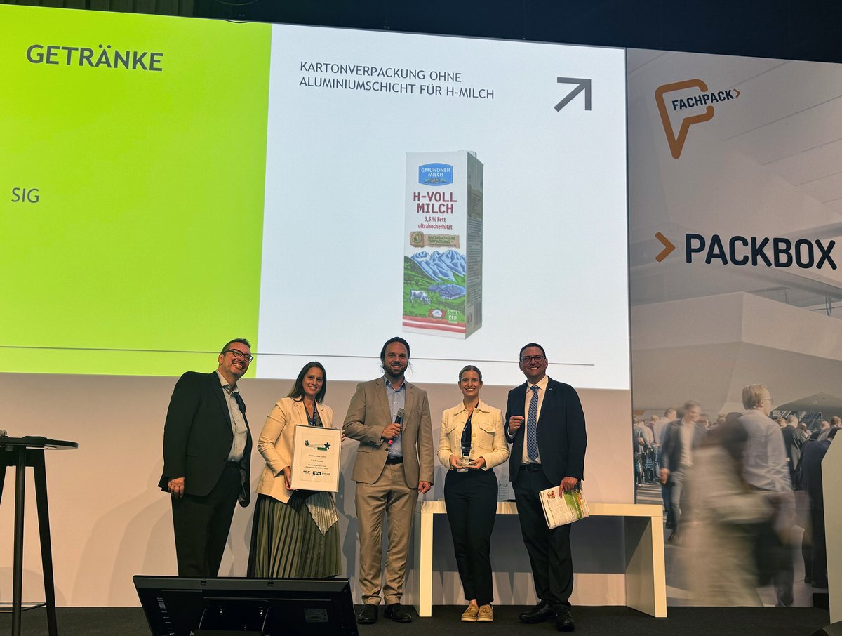Green Packaging Star Award for <a href="/SIGCombibloc/">SIG Group</a> Terra Alu-free packaging solution
spnews.com/green-star-awa…
#sustainablepackaging #recyclability #packaging #sustainability #circulareconomy #recycledmaterials #resourceefficiency