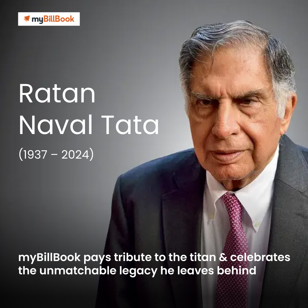 Ratan Tata: The Enabler of Dreams

From steering the Tata Group to global heights to investing in startups that drive innovation, Ratan Tata has been a true legend for Indian business community 🇮🇳🙌

#ratantata #india #business #msme #startups #buildforbharat #mybillbook