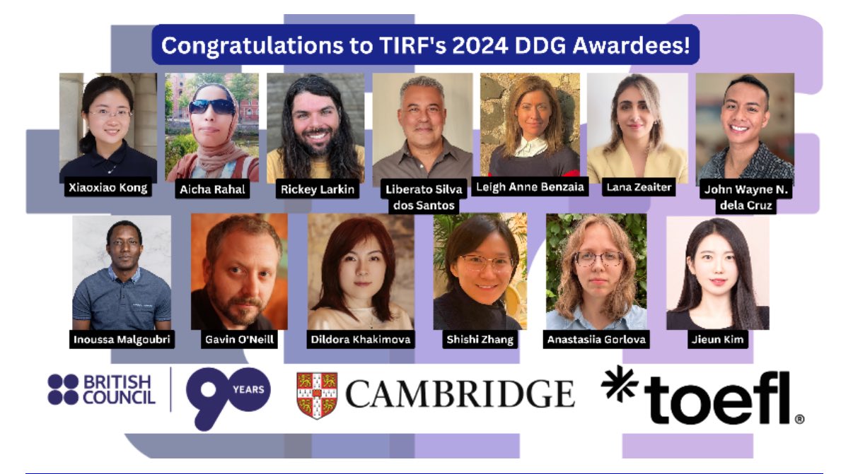 Excited to share that I’ve received the <a href="/TIRF_ELE/">TIRF</a> 2024 Doctoral Dissertation Grant (DDG)!  

To learn more about my research project, visit my academic website: lanazeaiter.ca

#TIRF #Plurilingualism #EdTech
