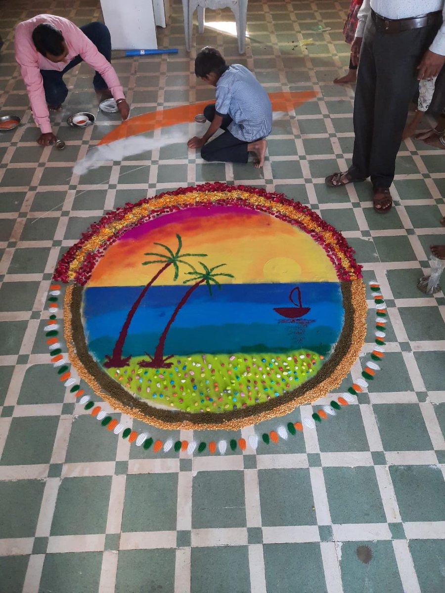 વિકાસ સપ્તાહ 23 વર્ષ ની ઉજવણી ના ભાગરૂપે આજે બોટાદ તાલુકાની તમામ પ્રાથમિક શાળાઓમાં રંગોળી સ્પર્ધાનો આયોજન કરવામાં આવ્યું

#23YearsOfGoodGovernance 
#23YearsOfSeva 
#VikasSaptah