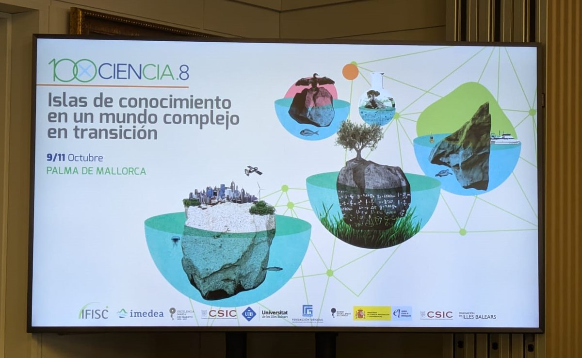 icmabCSIC (@icmabcsic) on Twitter photo Aquests dies som a la #100xCiencia 8⃣ a Mallorca, organitzada per <a href="/SOMM_alliance/">SOMM alliance</a> <a href="/IFISC_mallorca/">IFISC (UIB-CSIC)</a> i <a href="/IMEDEA_UIB_CSIC/">IMEDEA (UIB-CSIC)</a> 🏝️
Un punt de trobada dels centres #SeveroOchoa i #MaríadeMaeztu on destacarà el rol dels sistemes complexos i la interdisciplinarietat per abordar grans reptes🧠 Aquests dies som a la #100xCiencia 8⃣ a Mallorca, organitzada per <a href="/SOMM_alliance/">SOMM alliance</a> <a href="/IFISC_mallorca/">IFISC (UIB-CSIC)</a> i <a href="/IMEDEA_UIB_CSIC/">IMEDEA (UIB-CSIC)</a> 🏝️
Un punt de trobada dels centres #SeveroOchoa i #MaríadeMaeztu on destacarà el rol dels sistemes complexos i la interdisciplinarietat per abordar grans reptes🧠