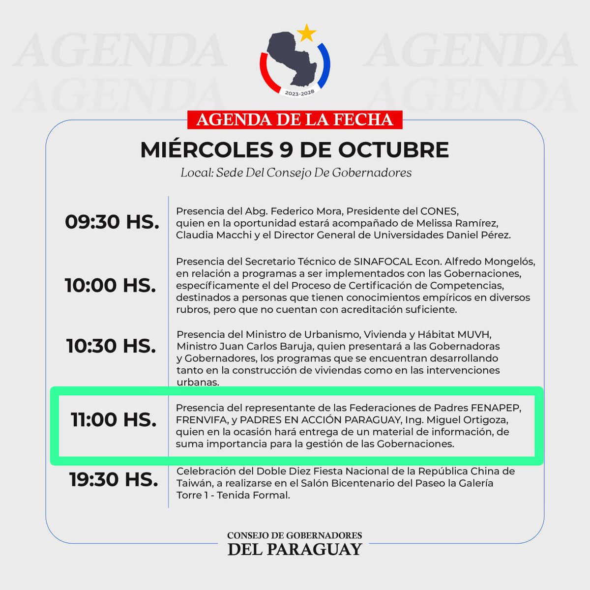 FenapepParaguay's tweet image. 📍 Consejo de Gobernadores recibe a Federaciones de Padres. 

👉 En representación de las tres Federaciones El Ing. Miguel Ortigoza presentó informaciones muy importantes a cerca de los Organismos Internacionales y las ONGS que operan en nuestro país con la ideología de Género.