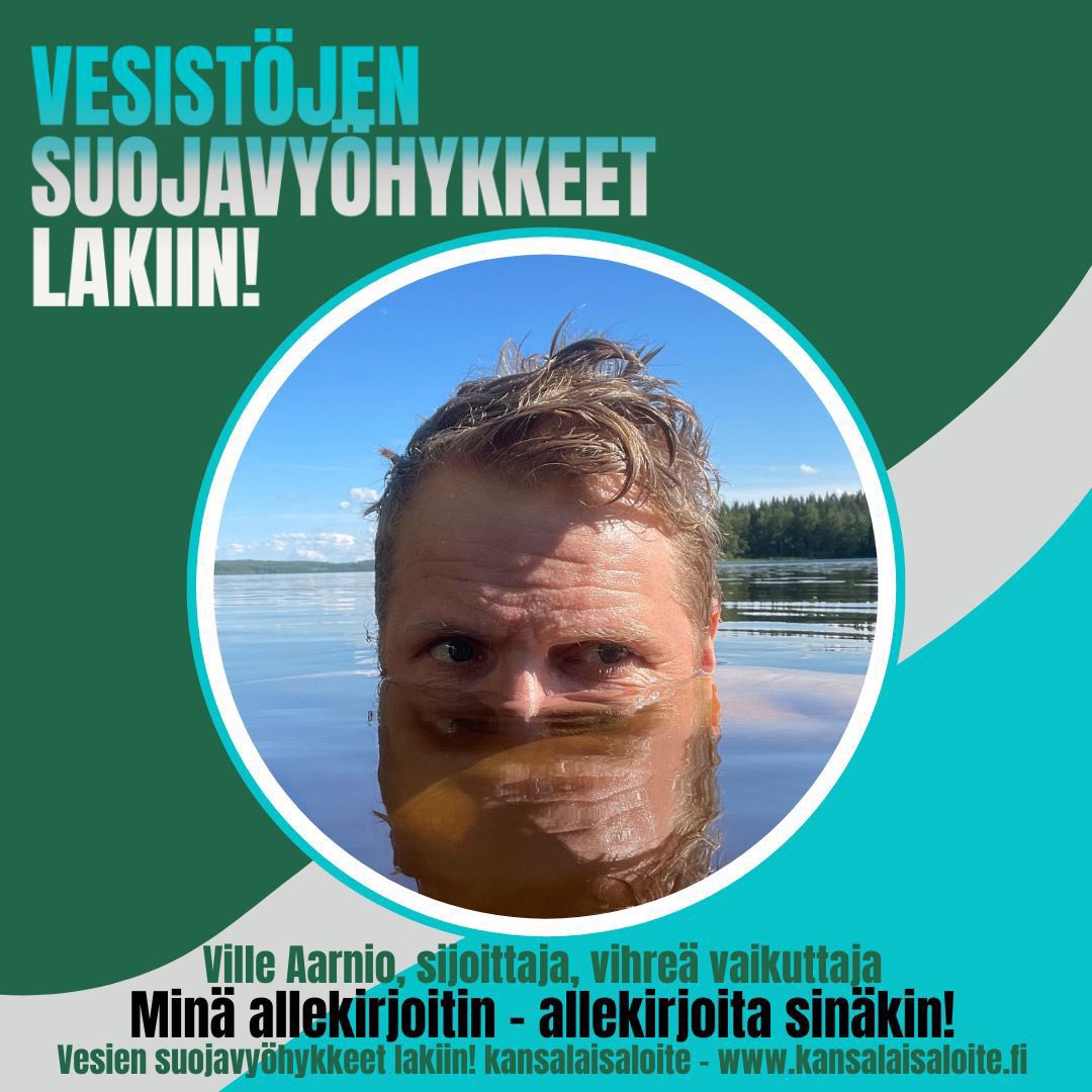 Kansalaisaloitteemme virtavesiluonnon pelastamiseksi on vihdoin auki.

Käy allekirjoittamassa!
kansalaisaloite.fi/fi/aloite/14151