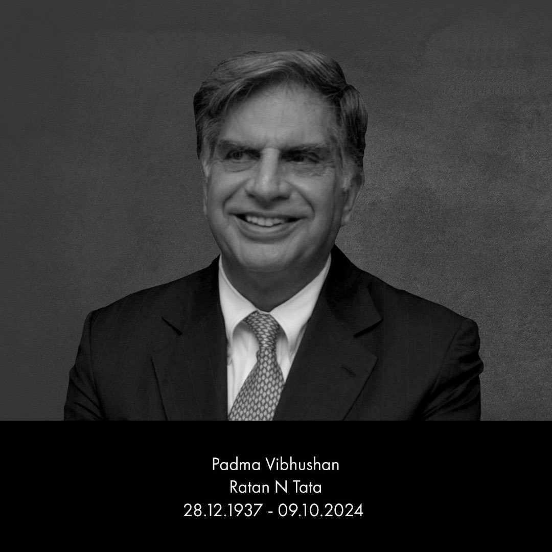 droomex's tweet photo. A great loss to the nation. Ratan Tata was a true inspiration, known for his humility, compassion, and unwavering dedication. His life's work will forever be remembered. RIP Ratan Tata Sir
🙏 https://t.co/ZoBwX6slLO