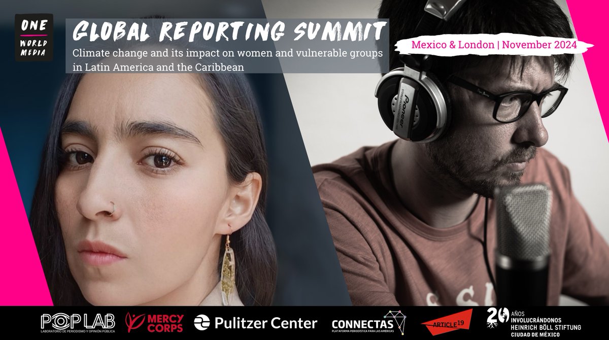 One World Media (@onewm) on Twitter photo Hear from two of our speakers who will be at the One World Media and POPLabMx Global Reporting Summit this year in Mexico City. <a href="/AleCrail/">Alejandra Crail</a> is an investigative journalist and <a href="/migueldobrich/">Miguel Ángel Dobrich</a> is a journalist, educator, and digital entrepreneur.
mailchi.mp/oneworldmedia/… Hear from two of our speakers who will be at the One World Media and POPLabMx Global Reporting Summit this year in Mexico City. <a href="/AleCrail/">Alejandra Crail</a> is an investigative journalist and <a href="/migueldobrich/">Miguel Ángel Dobrich</a> is a journalist, educator, and digital entrepreneur.
mailchi.mp/oneworldmedia/…
