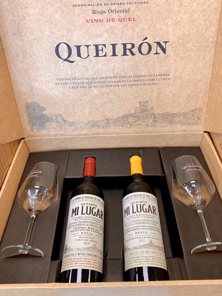 This superb Mi Lugar Rioja gift box is now available, limited quantity, great value. #rioja