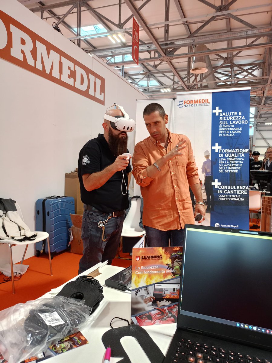 Saie 2024, Bologna Fiera: fino al 12 ottobre è possibile visitare padiglione 28/c del Formedil Napoli, ritirare una vasta documentazione sulle nostre attività formative e provare il simulatore, strumento altamente tecnologico, parte integrante dei nostri corsi formativi