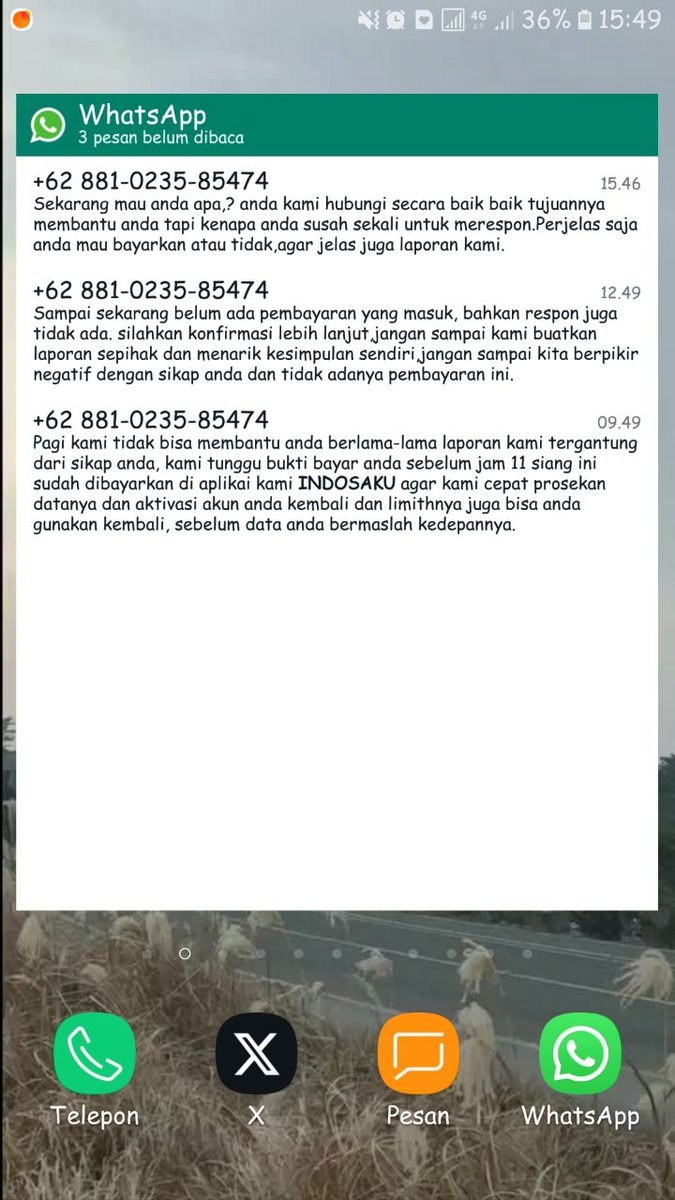 sapuliedi's tweet photo. Aktivitas teror pinjol indosaku meresahkan orang lain 
Mending galbay aja alias gue gak akan bayar nomer telpon dc 0881023585475 https://t.co/zBEbkyxocl