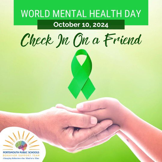 Mar_AdamsPPS's tweet image. As a Behavioral Interventionist with @PortsVASchools , I see the power of Social-Emotional Learning every day.
On #WorldMentalHealthDay, let's remember to check in on each other—it's okay to not be okay.
Not all struggles are visible, but together we can #stopthestigma 💚